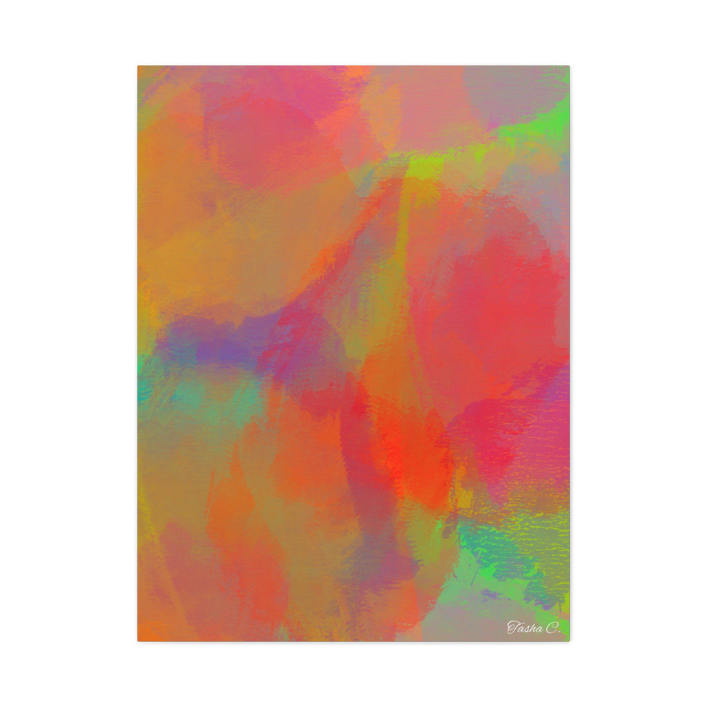 Abstract Colorful Brushstrokes Canvas - Extra Large Wall Art - 30x40in