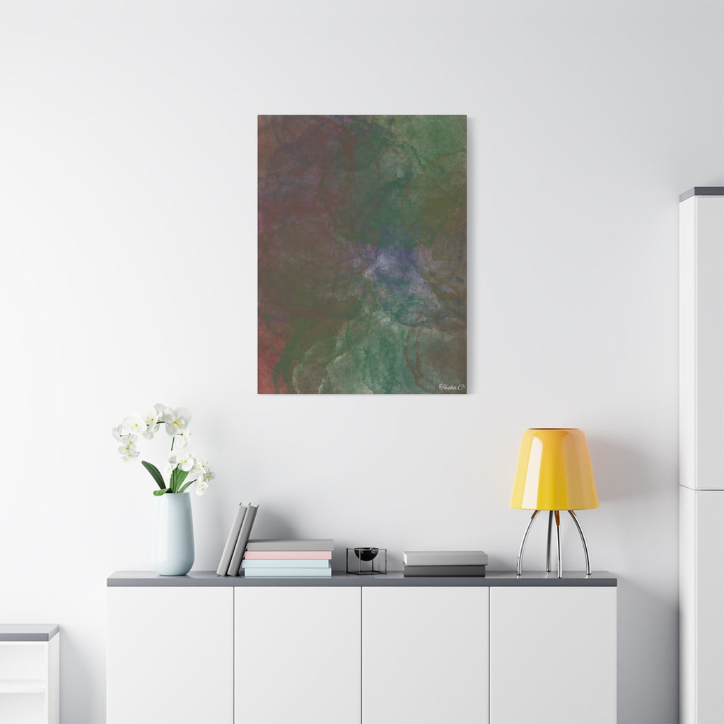 Abstract Green Marble Canvas Print - Extra Large Wall Art - 30x40in