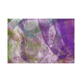 Original Abstract Purple Green Overlay Canvas - Luxury Extra large Wall Art - 60x40