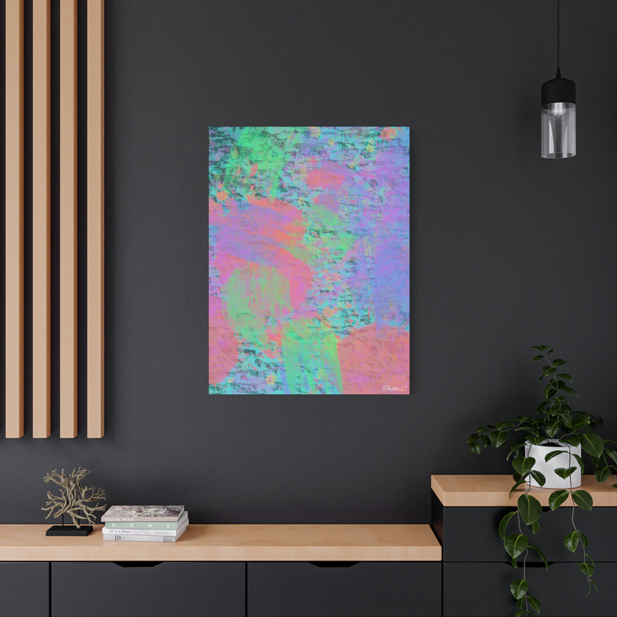 Abstract Pastel Texture Canvas - Extra Large Wall Art - 30x40in