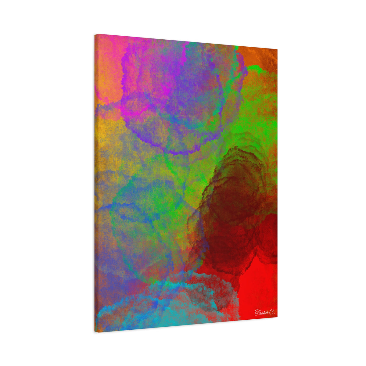 Original Abstract Colorful Watercolor Canvas - Extra Large Wall Art - 30x40in