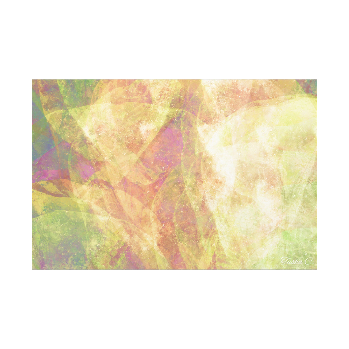 Original Abstract Pastel Texture Canvas - Luxury Extra Large Wall Art - 60x40