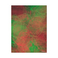 Abstract Red Green Smoke Canvas - Extra Large Wall Art - 30x40in