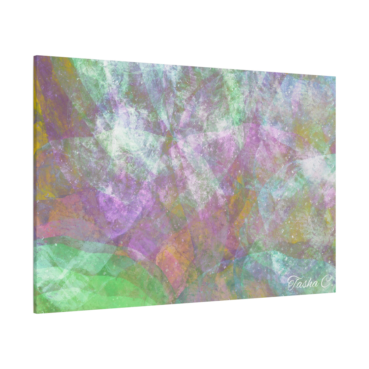 Original Abstract Pastel Texture Matte Canvas - Luxury Extra large Wall Art - 60x40