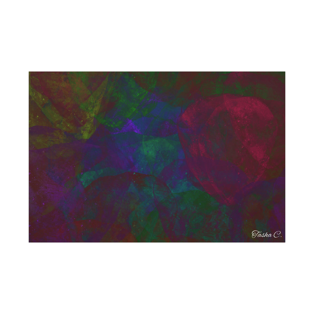 Original Abstract Rose Texture Matte Canvas - Luxury Extra large Wall Art - 60x40