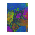 Abstract Neon Paint Splatter Matte Canvas - Extra Large Wall Art - 30x40in