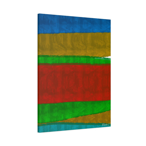 Abstract Color Block Painting Canvas - Extra Large Wall Art - 30x40in