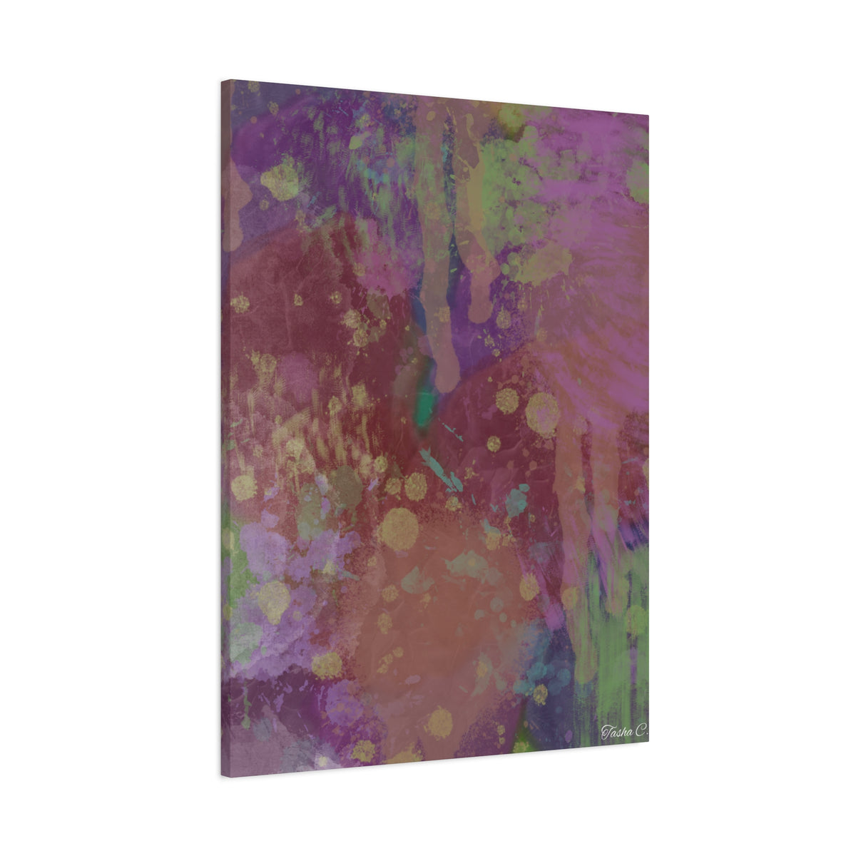 Abstract Watercolor Splash Matte Canvas - Extra Large Wall Art - 30x40in