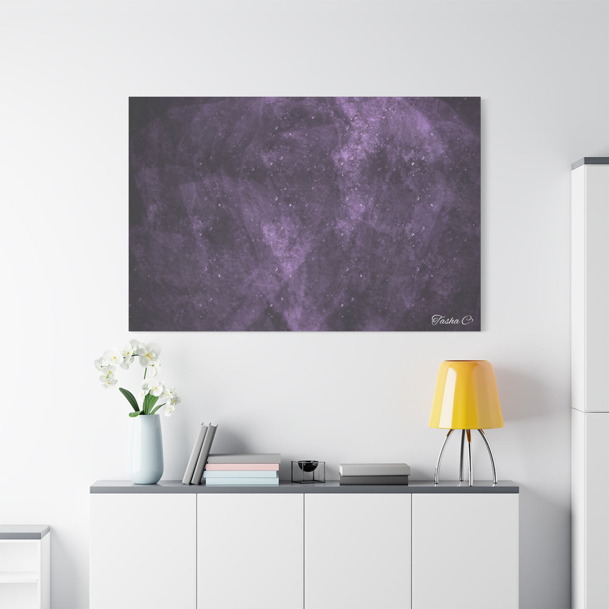 Original Purple Galaxy Nebula Canvas - Luxury Extra large Wall Art - 60x40