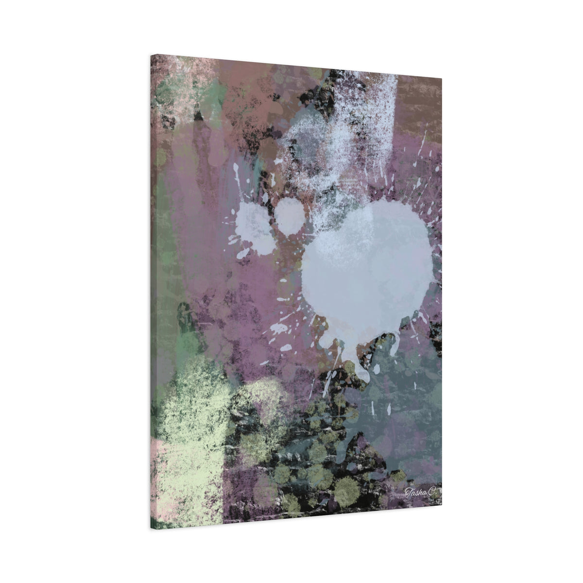 Abstract Paint Splatter Matte Canvas - Extra Large Wall Art - 30x40in