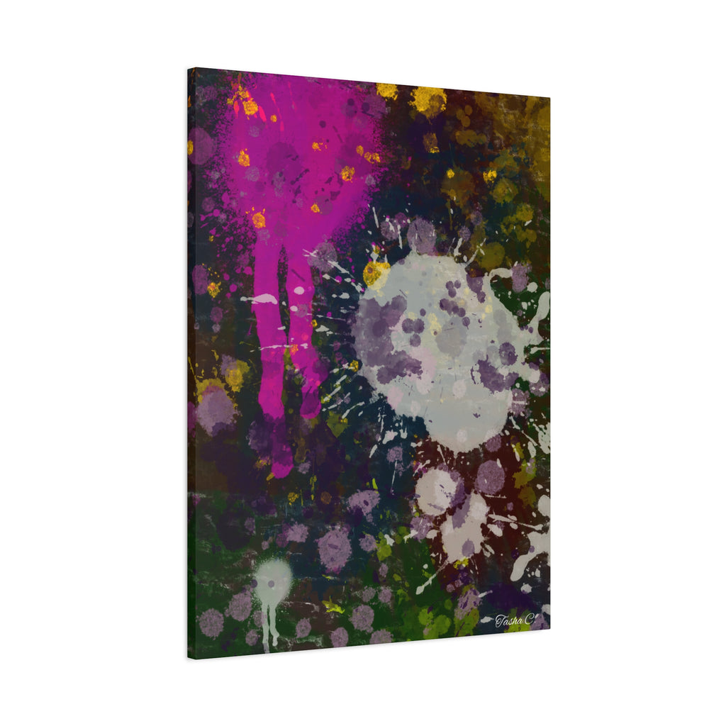 Abstract Paint Splatter Matte Canvas - Extra Large Wall Art - 30x40in
