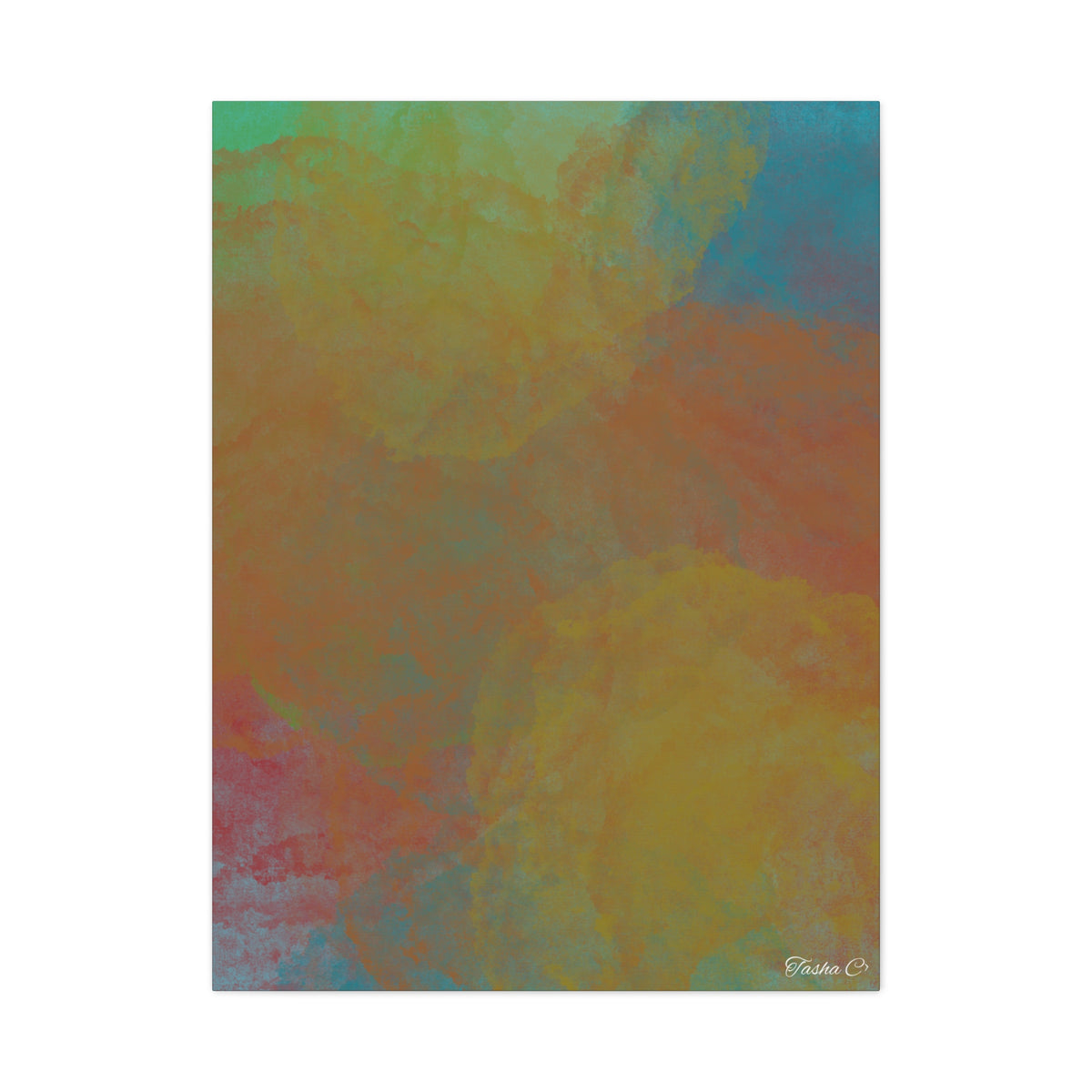 Original Colorful matte Canvas - Extra Large Wall Art - 30x40in