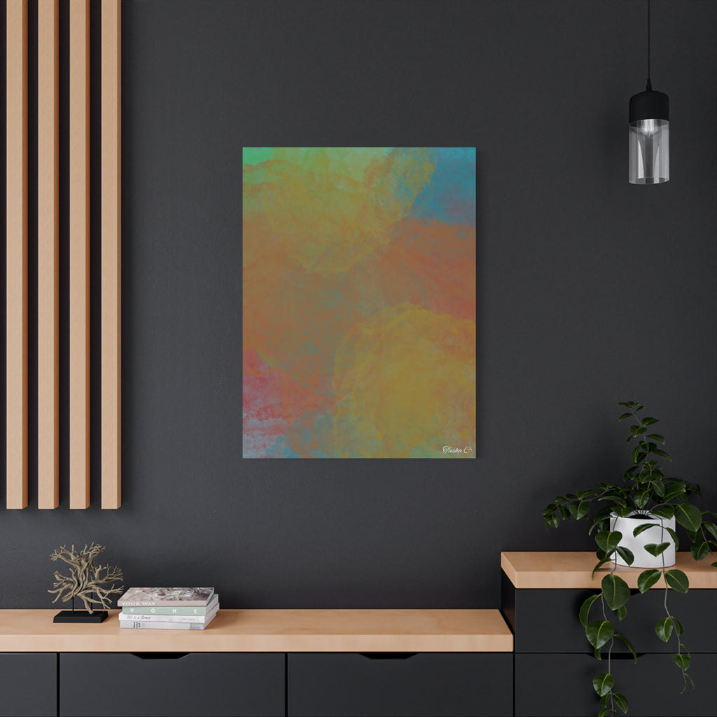 Original Colorful matte Canvas - Extra Large Wall Art - 30x40in