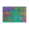 Original Abstract Colorful Circles Matte Canvas - Luxury Extra large Wall Art - 60x40