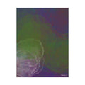 Abstract Green Purple Nebula Matte Canvas - Extra Large Wall Art - 30x40in