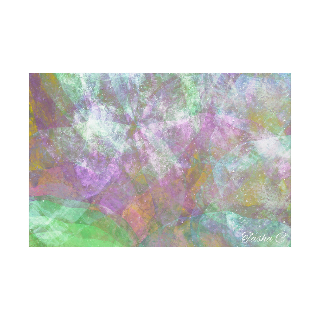 Original Abstract Pastel Texture Matte Canvas - Luxury Extra large Wall Art - 60x40