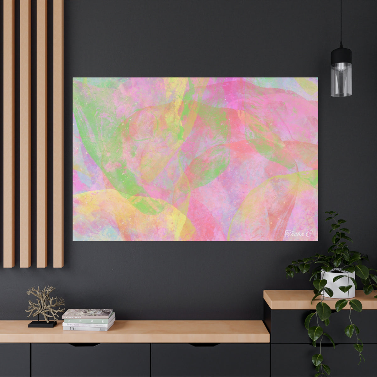 Original Pastel Abstract Watercolor Canvas - Luxury Extra large Wall Art - 60x40