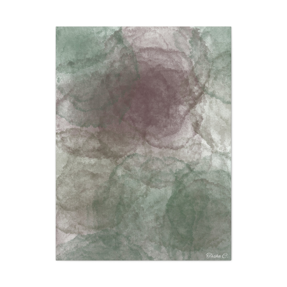 Abstract Watercolor Smoke Canvas - Extra Large Wall Art - 30x40in