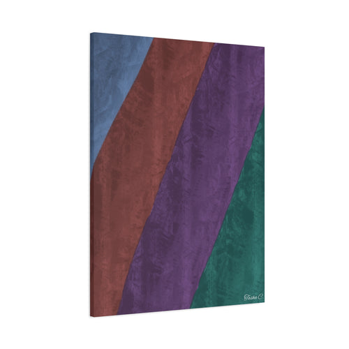 Abstract Color Block Stripes Canvas - Extra Large Wall Art - 30x40in