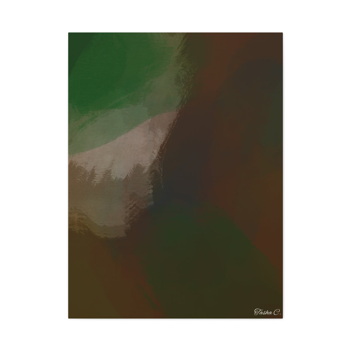 Abstract Forest Haze Canvas - Extra Large Wall Art - 30x40in