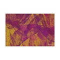 Original Abstract Purple Gold Swoops Matte Canvas - Luxury Extra large Wall Art - 60x40