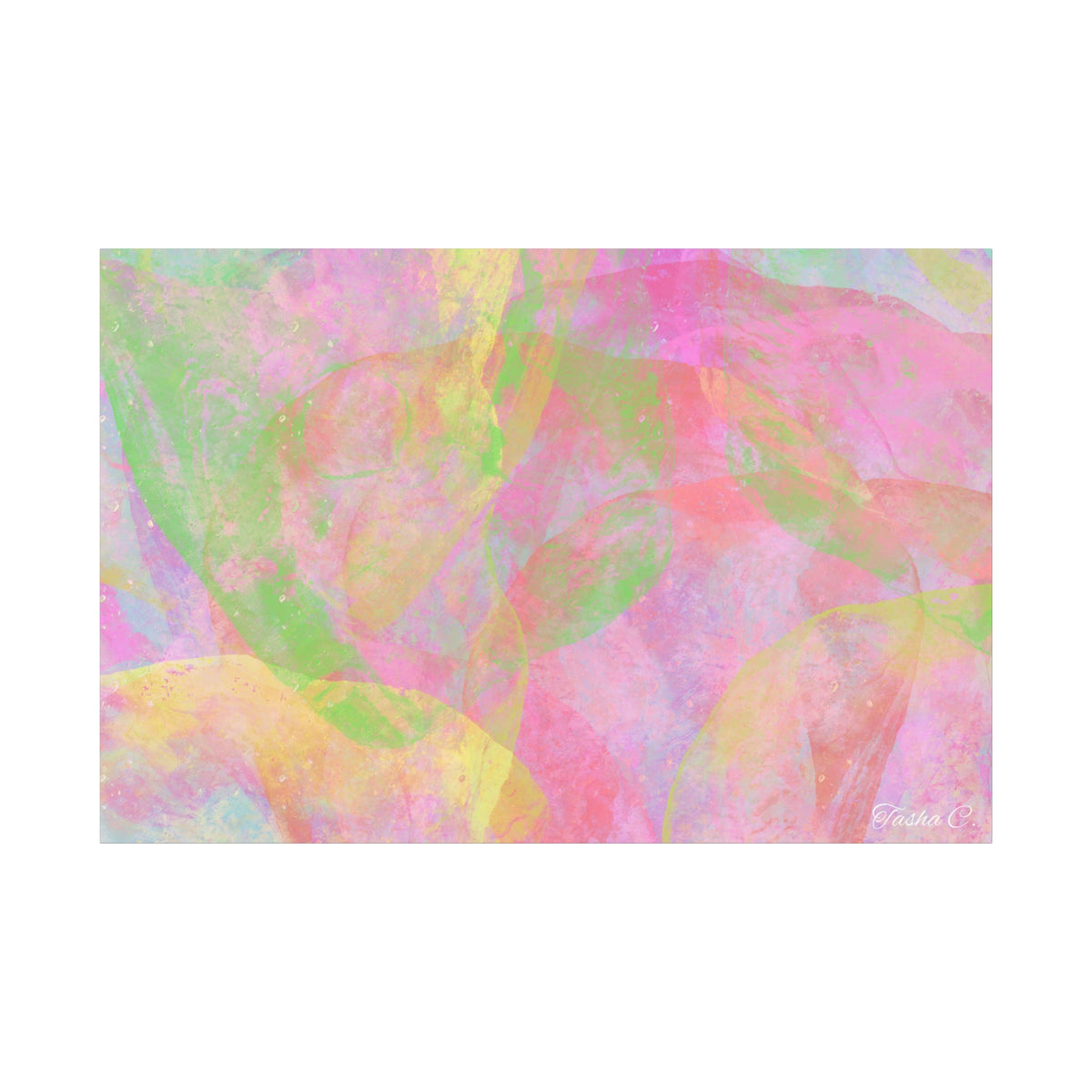 Original Pastel Abstract Watercolor Canvas - Luxury Extra large Wall Art - 60x40