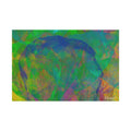 Original Abstract Colorful Layers Matte Canvas - Luxury Extra Large Wall Art - 60x40