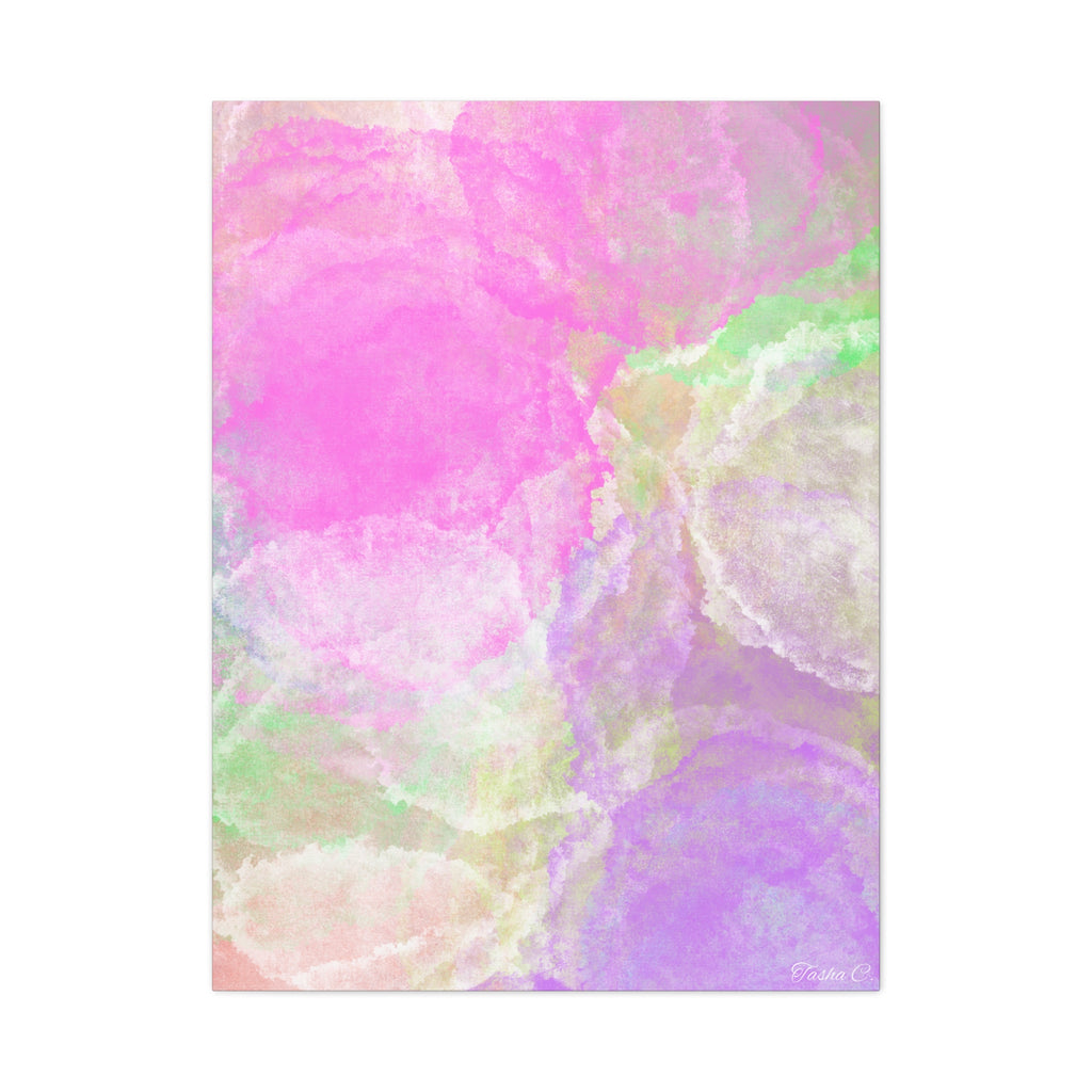 Original Pastel Watercolor Abstract Canvas - Extra Large Wall Art - 30x40in