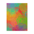 Original Abstract Rainbow Watercolor Canvas- Extra Large Wall Art - 30x40in