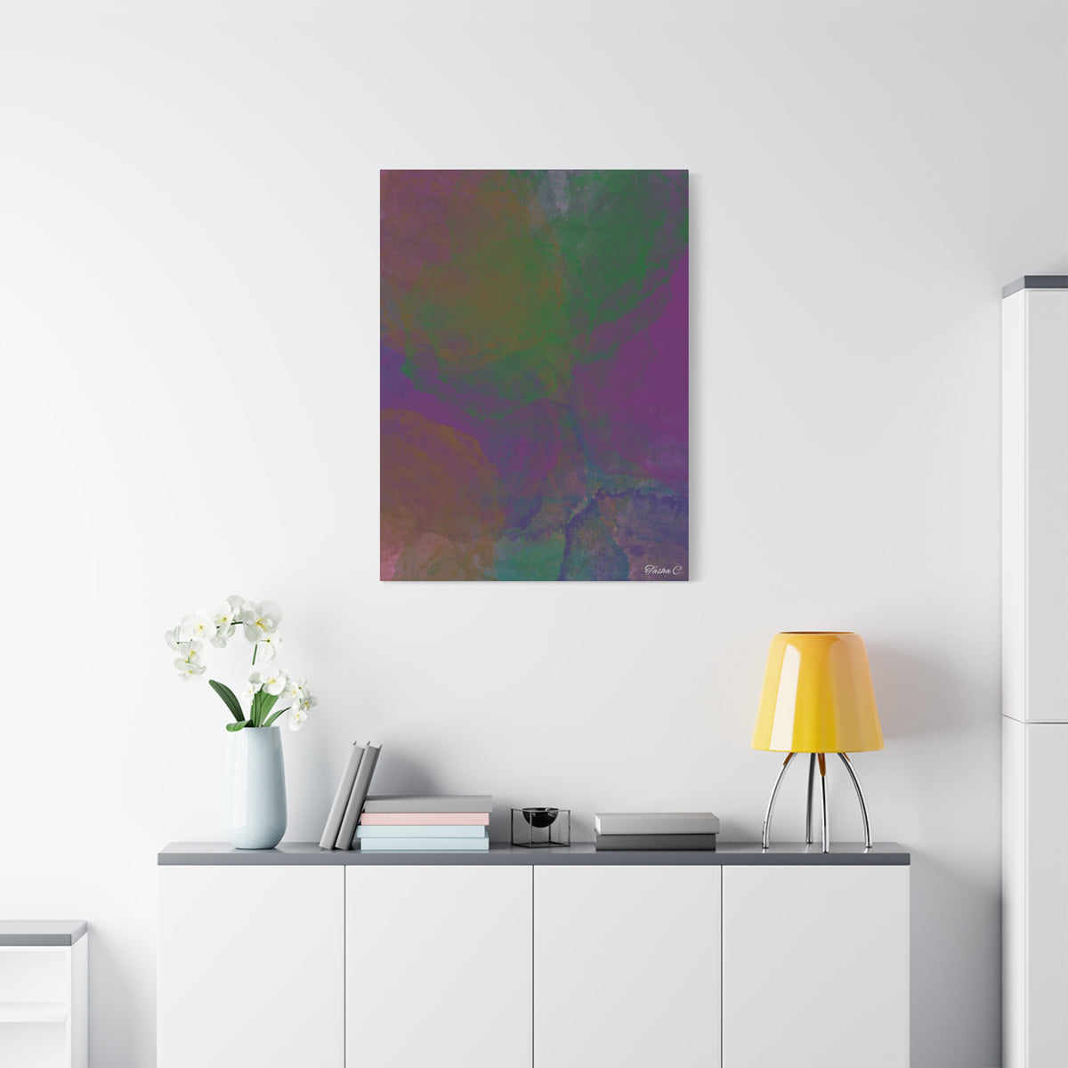Abstract Color Wash Matte Canvas - Extra Large Wall Art - 30x40in
