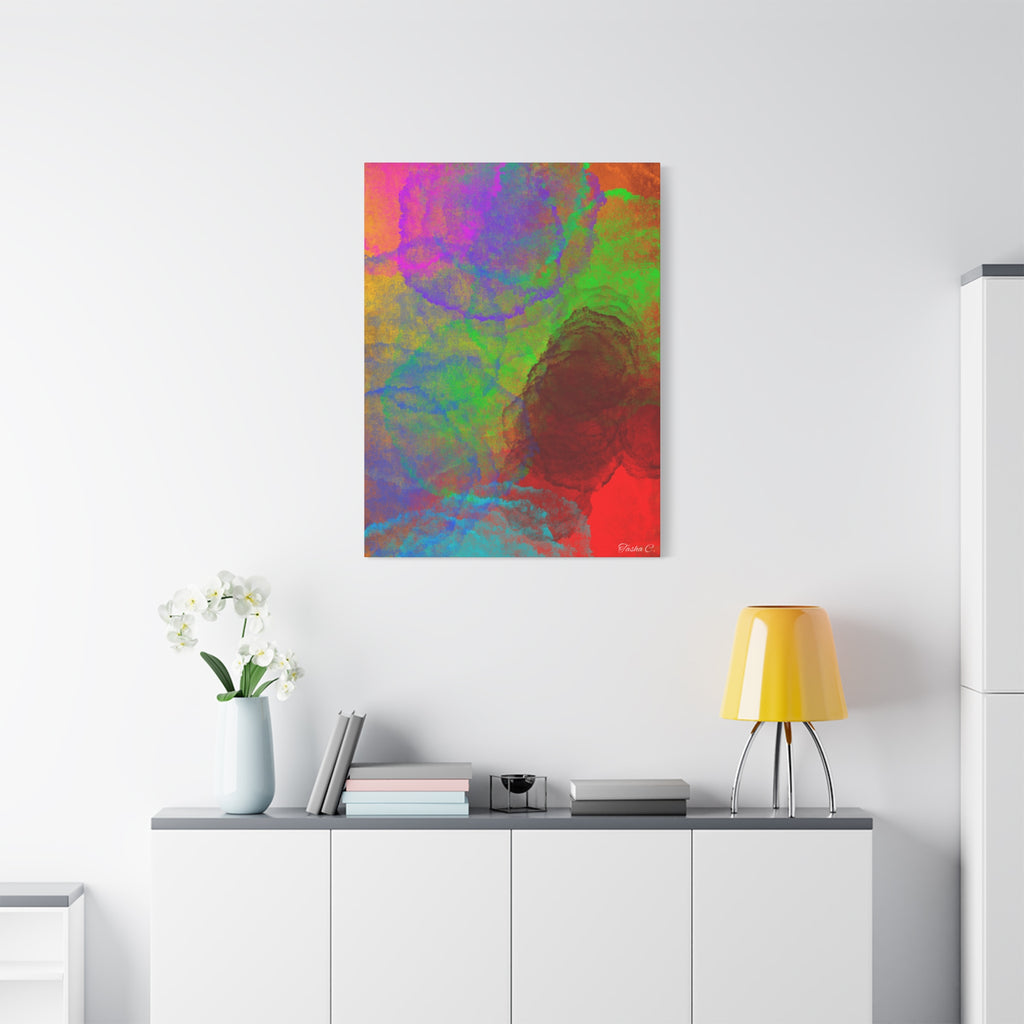 Original Abstract Colorful Watercolor Canvas - Extra Large Wall Art - 30x40in