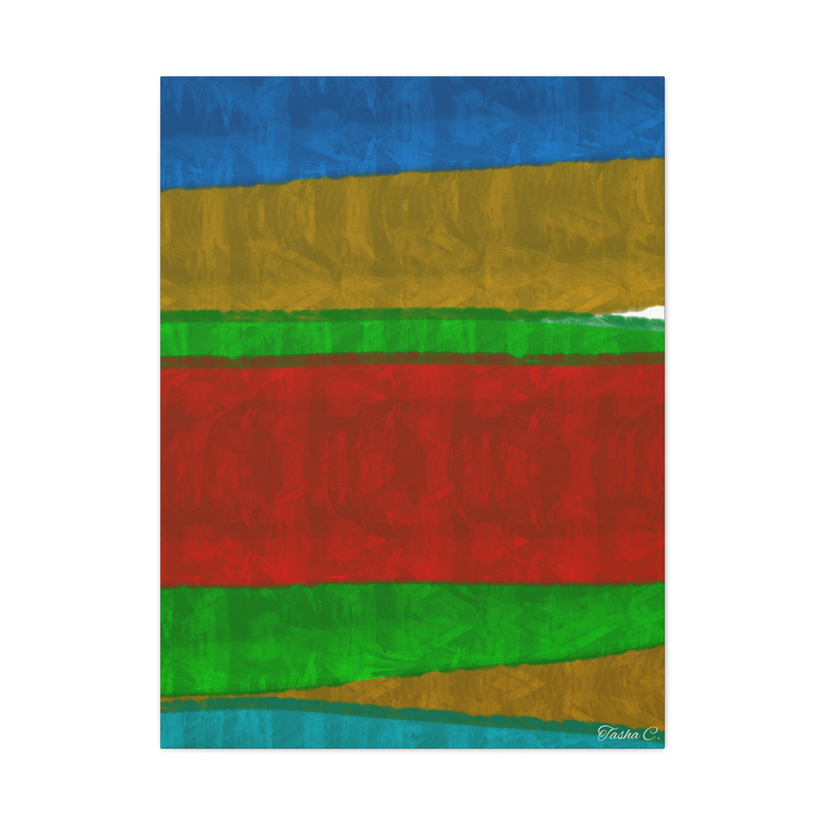 Abstract Color Block Painting Canvas - Extra Large Wall Art - 30x40in
