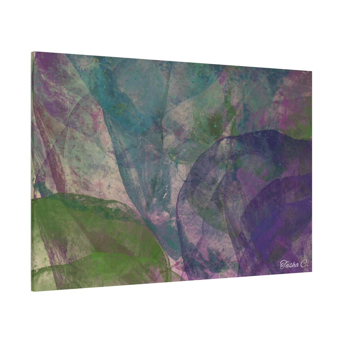 Original Abstract Floral Watercolor Matte Canvas - Luxury Extra large Wall Art - 60x40