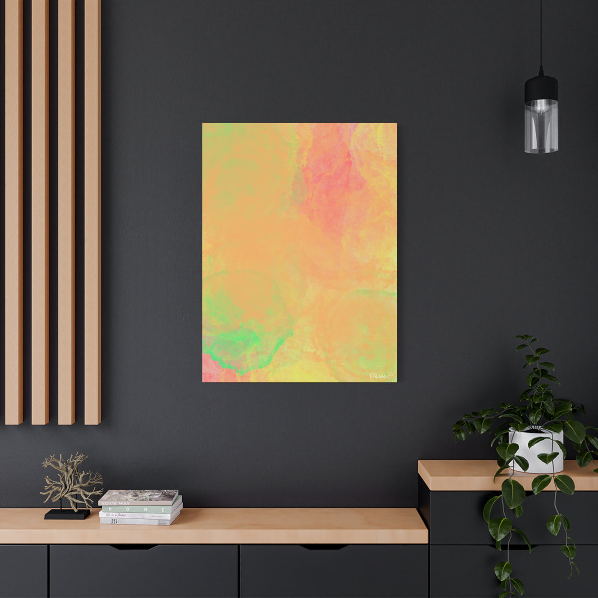 Original Abstract Watercolor - Extra Large Wall Art - 30x40