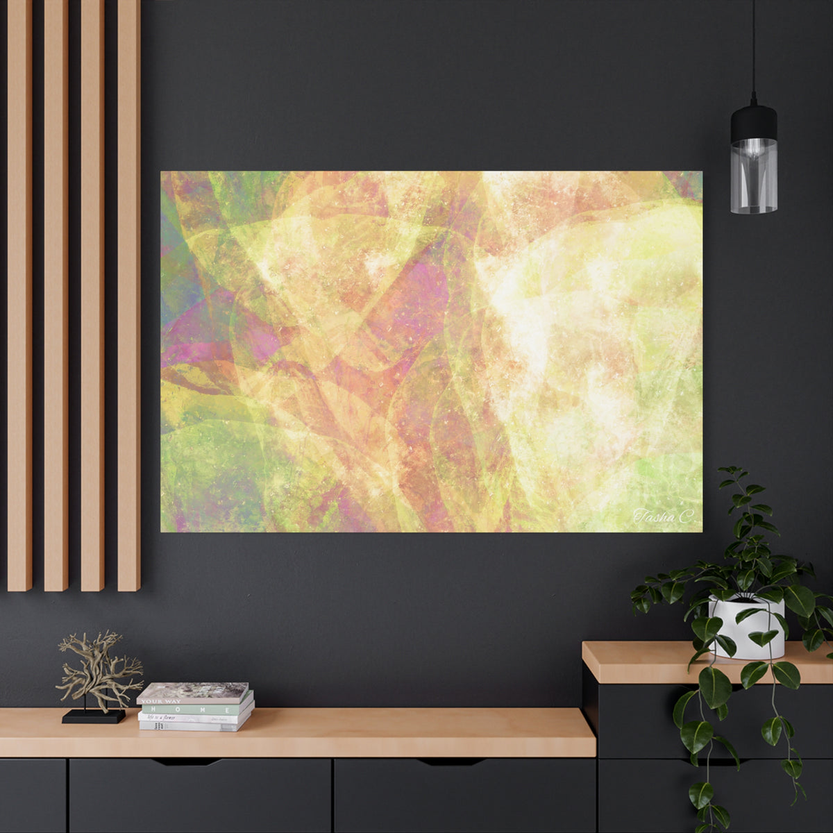 Original Abstract Pastel Texture Canvas - Luxury Extra Large Wall Art - 60x40