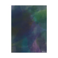 Abstract Deep Teal Watercolor Matte - Extra Large Wall Art - 30x40in