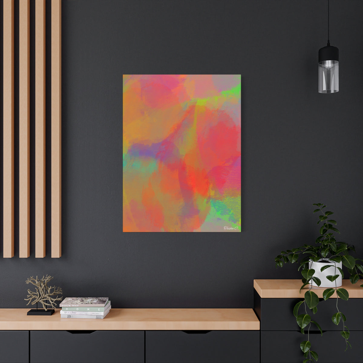 Abstract Colorful Brushstrokes Canvas - Extra Large Wall Art - 30x40in
