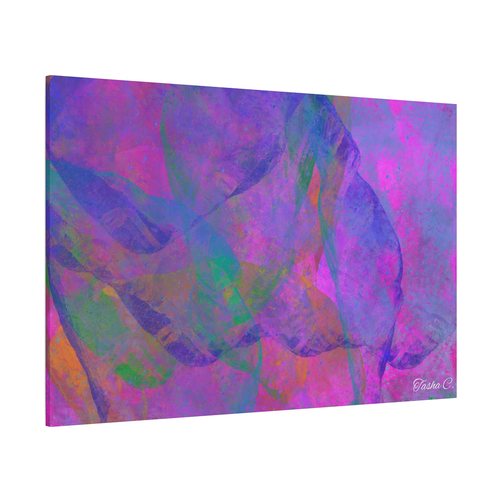Original Abstract Colorful Swirl Matte Canvas - Luxury Extra large Wall Art - 60x40