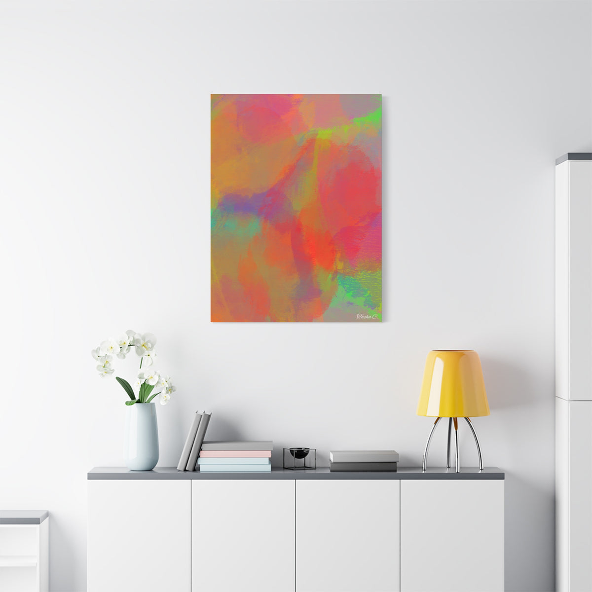 Abstract Colorful Brushstrokes Canvas - Extra Large Wall Art - 30x40in