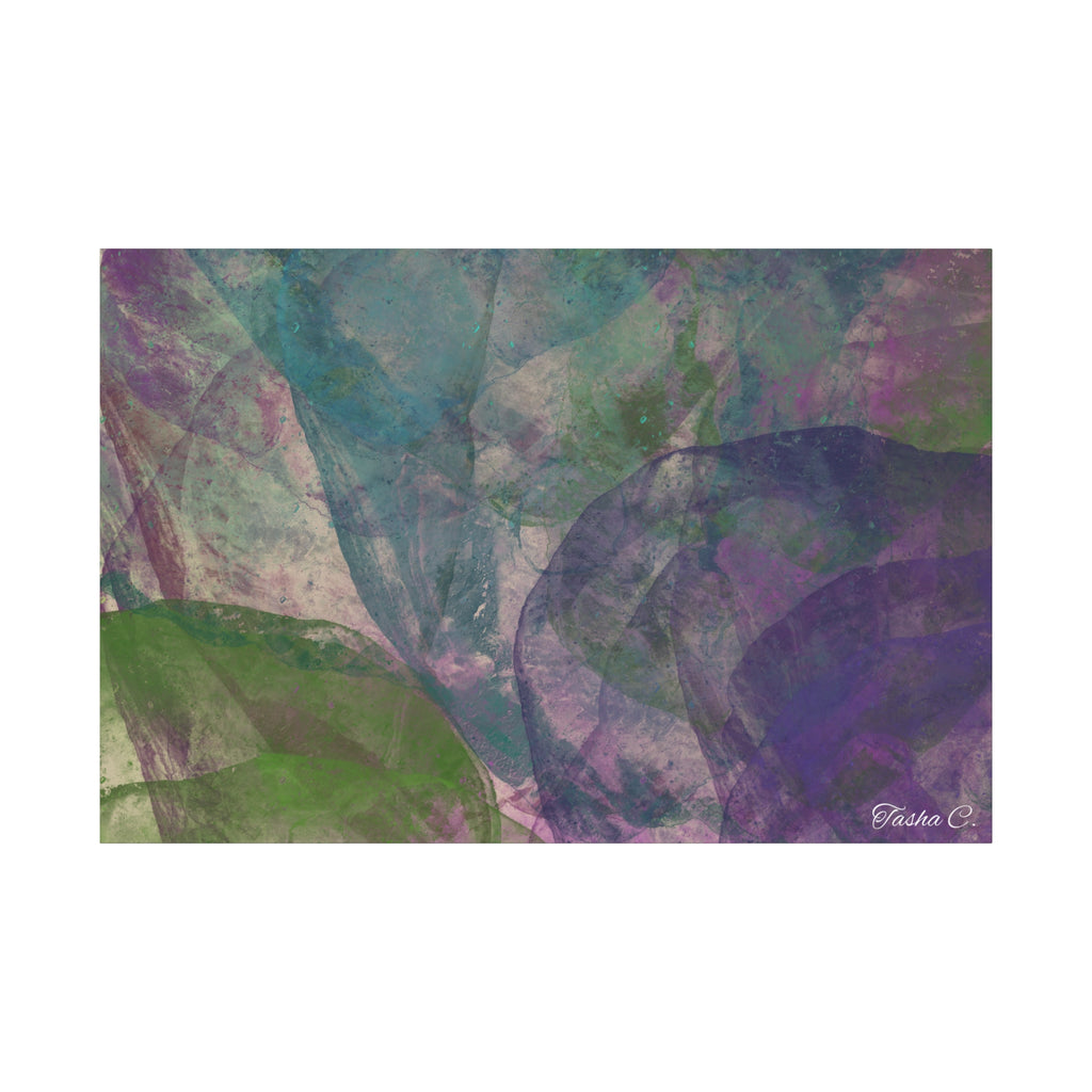 Original Abstract Floral Watercolor Matte Canvas - Luxury Extra large Wall Art - 60x40