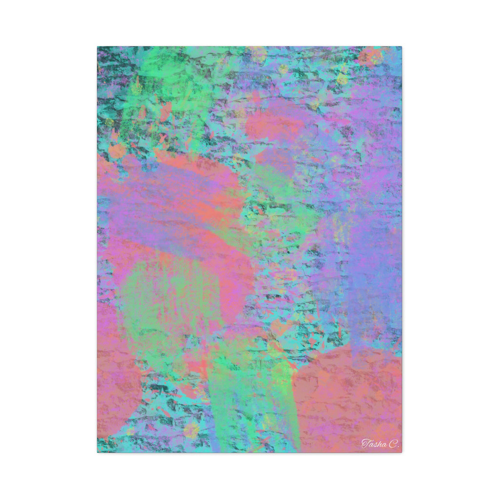 Abstract Pastel Texture Canvas - Extra Large Wall Art - 30x40in