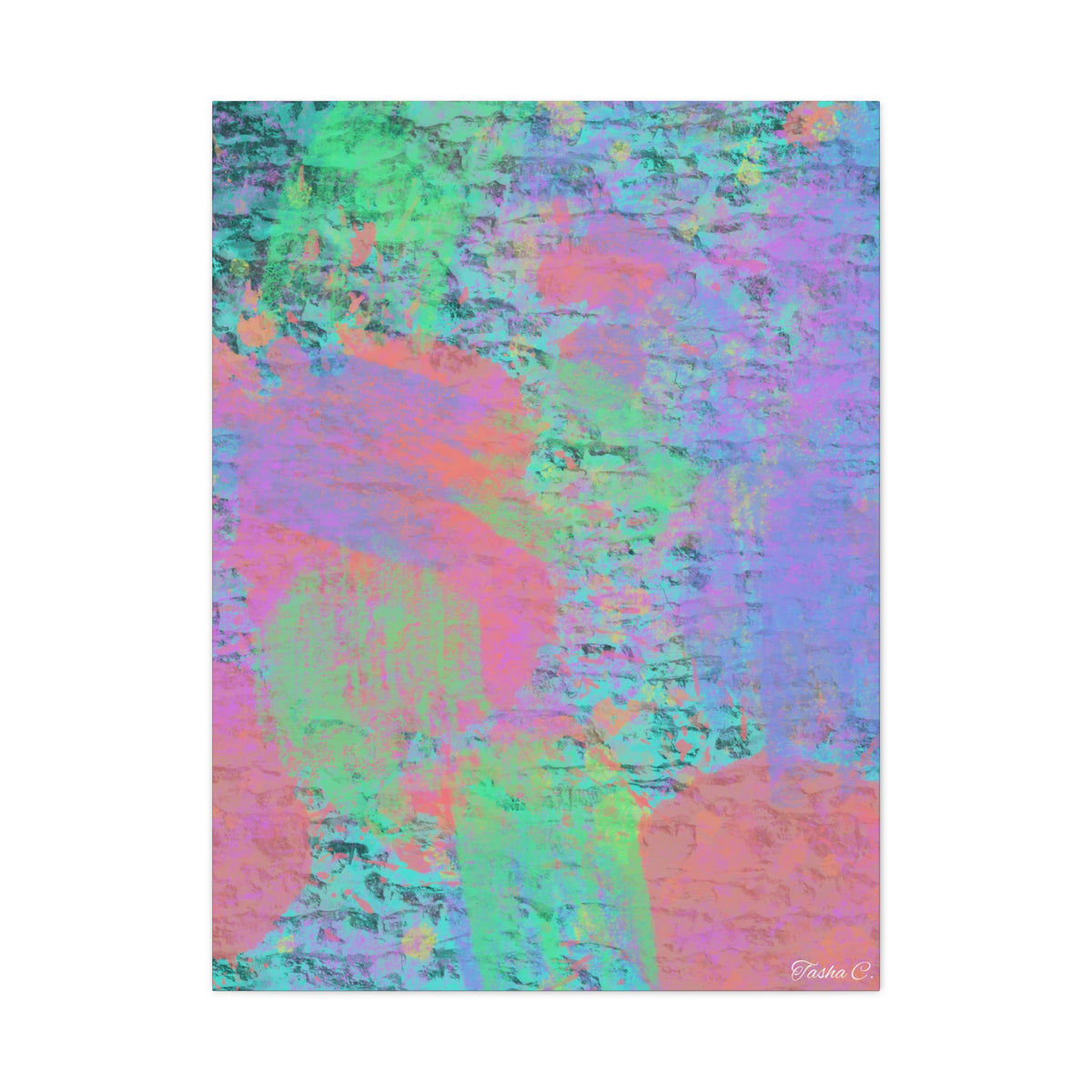 Abstract Pastel Texture Canvas - Extra Large Wall Art - 30x40in