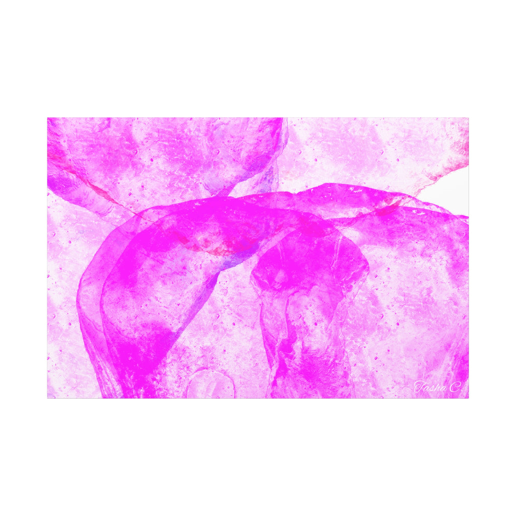 Original Pink Abstract Watercolor Swirl Canvas - Luxury Extra large Wall Art - 60x40