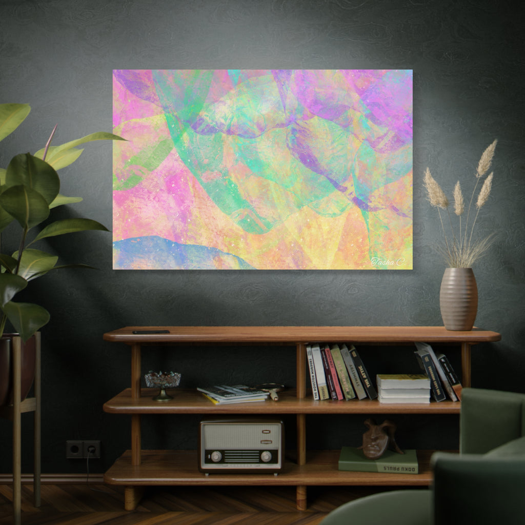 Original Pastel Abstract Wave Art Canvas - Luxury Extra Large Wall Art - 60x40