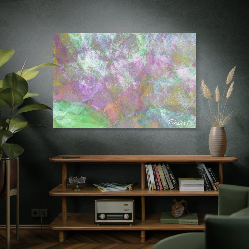 Original Abstract Pastel Texture Matte Canvas - Luxury Extra large Wall Art - 60x40