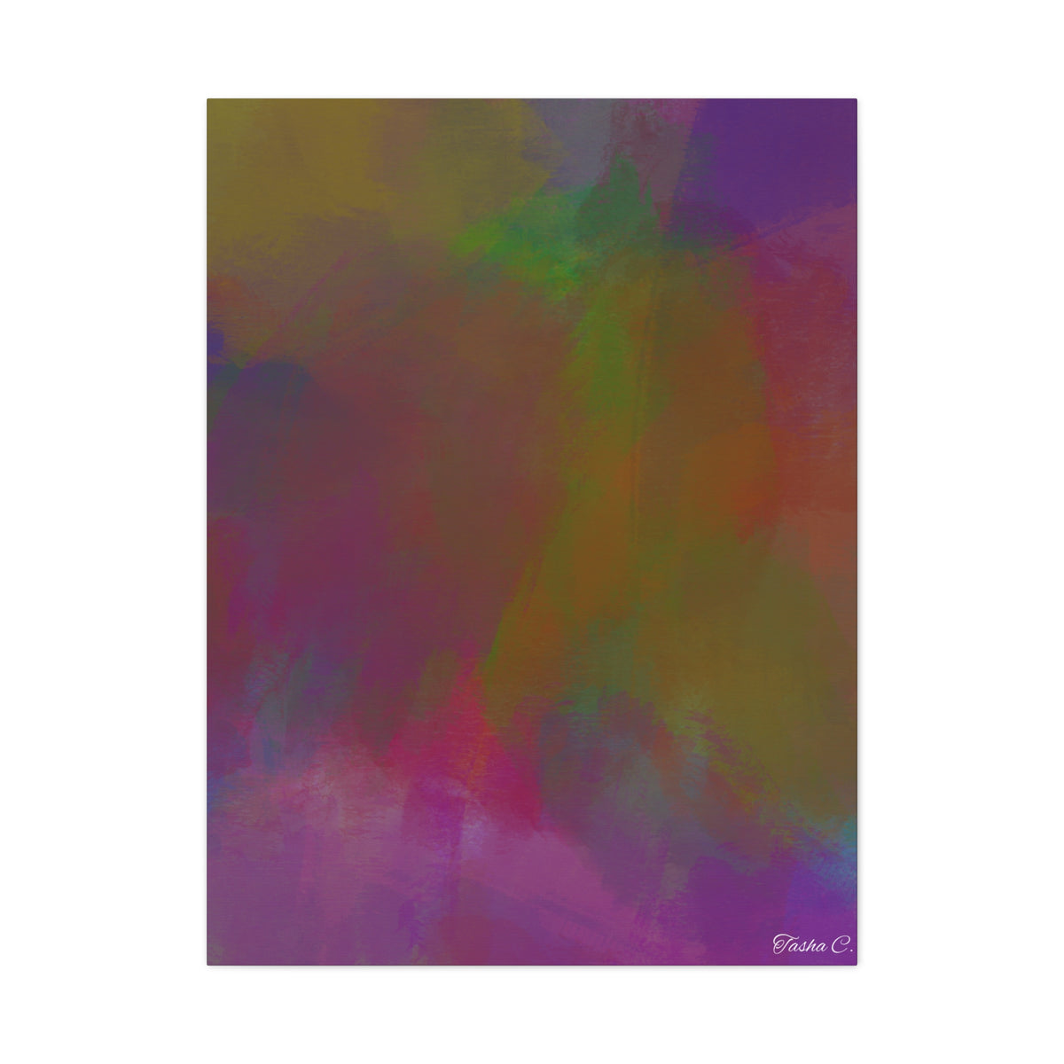 Abstract Color Wash Matte Canvas - Extra Large Wall Art - 30x40in