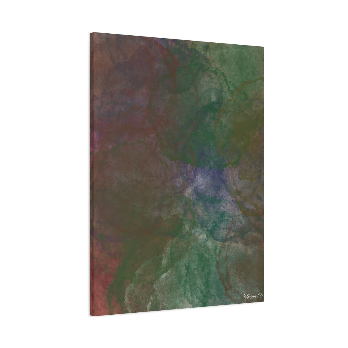 Abstract Green Marble Canvas Print - Extra Large Wall Art - 30x40in