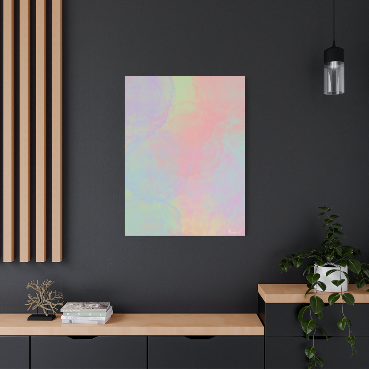 Original Pastel Marble Artwork - Extra Large Wall Art - 30x40in