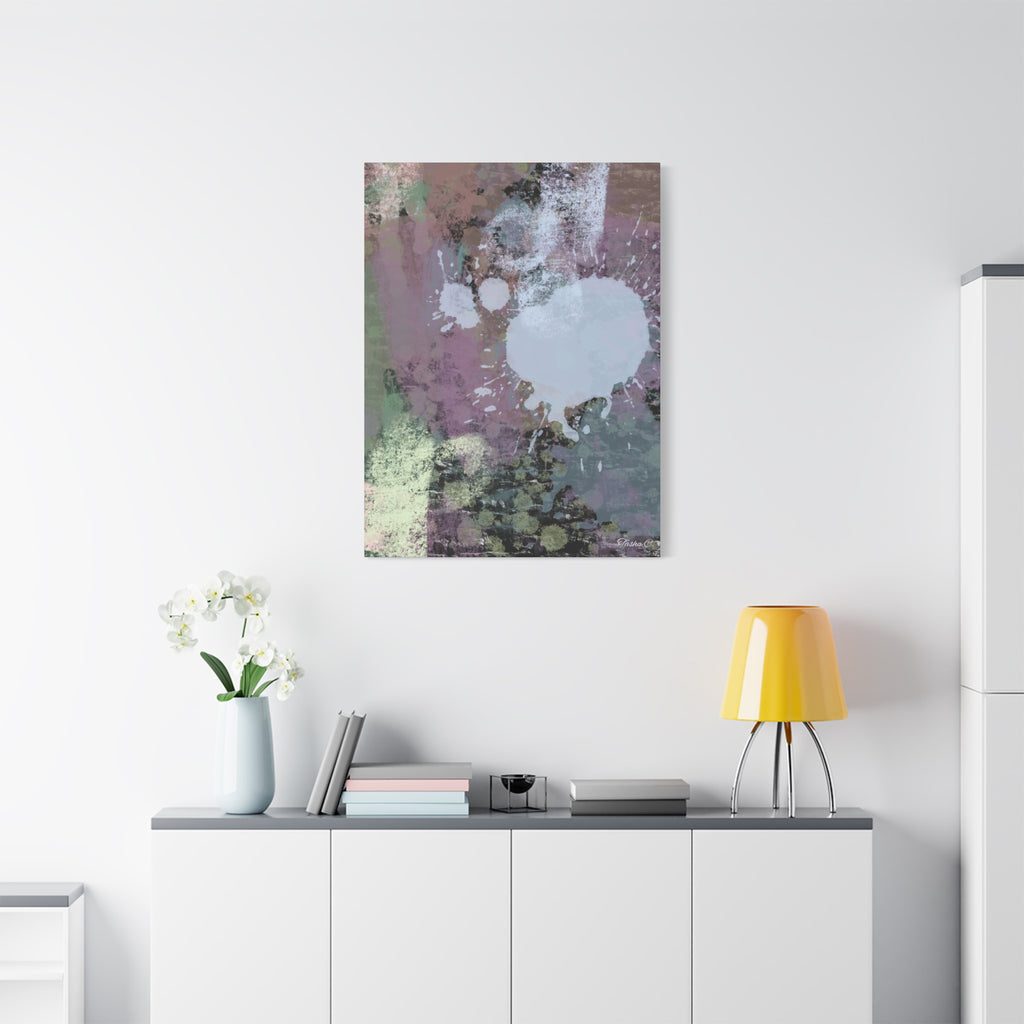Abstract Paint Splatter Matte Canvas - Extra Large Wall Art - 30x40in