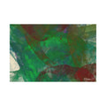 Original Abstract Green Swirl Matte Canvas - Luxury Extra large Wall Art - 60x40